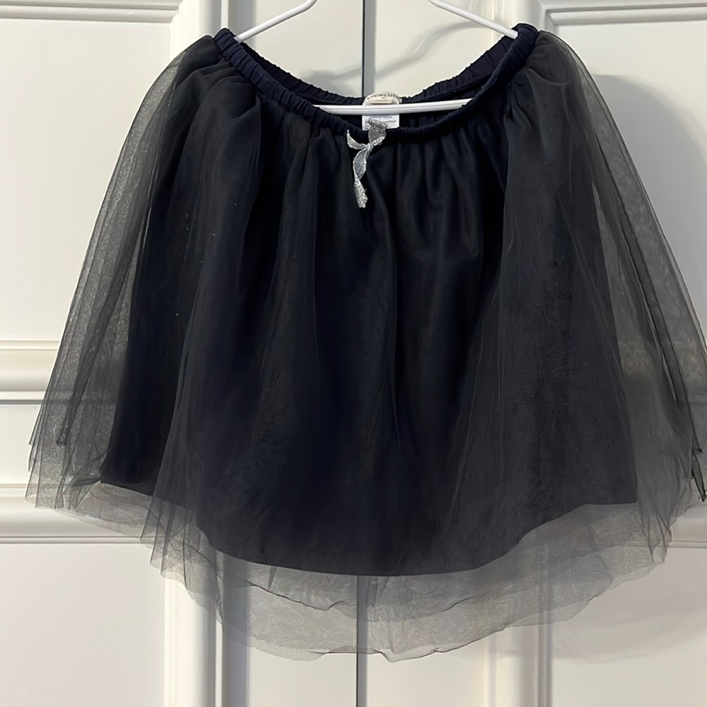 Girls Crewcuts tulle navy skirt size 10
